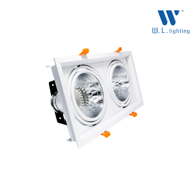 WL-S423-2WH โคมไฟดาวน์ไลท์คู่ปรับหน้าได้