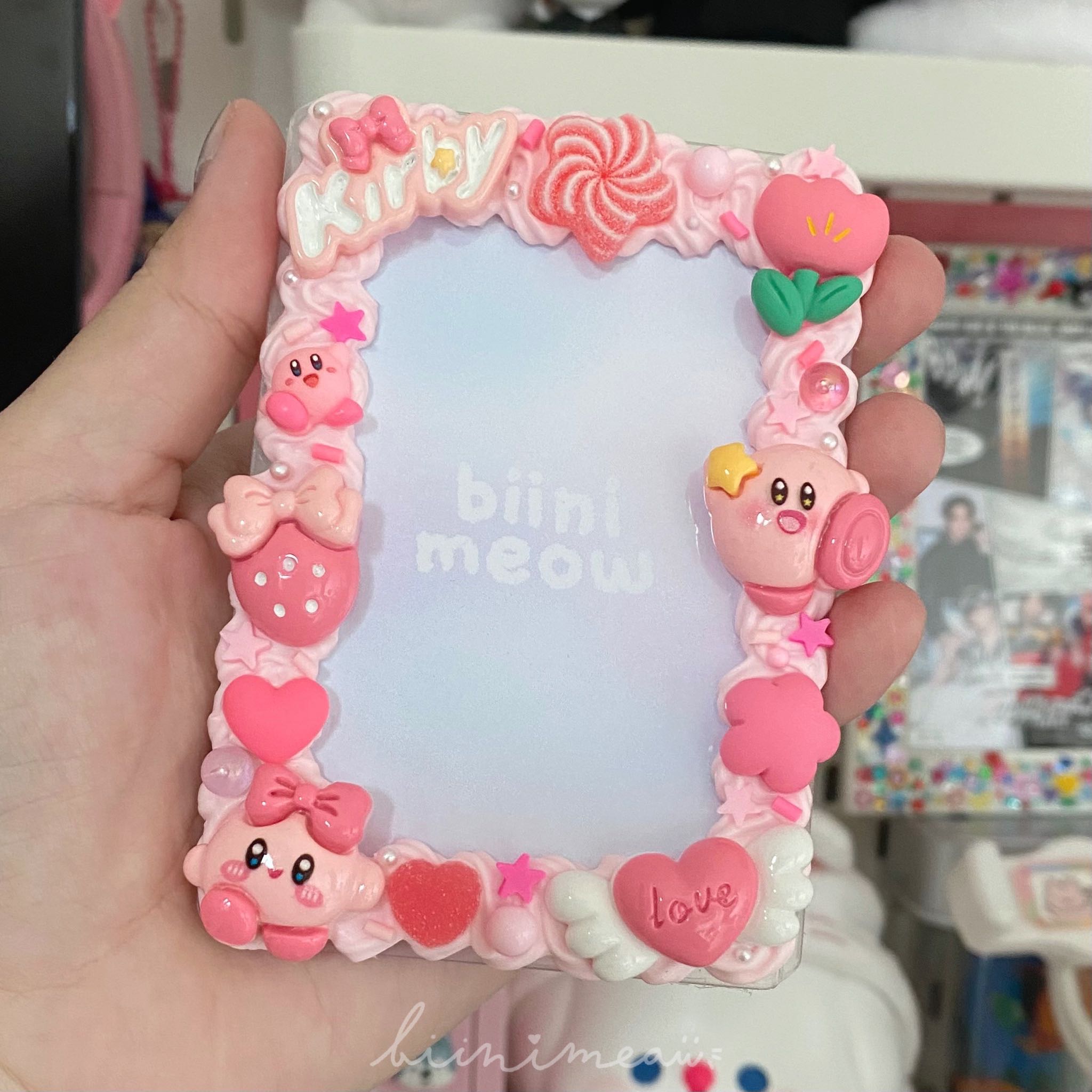🎀 เฟรมการ์ดวิปครีม kirby 🌷💕