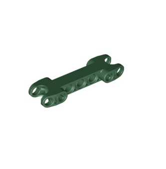 Technic, Axle and Pin Connector 2 x 7 with 2 Ball Joint Sockets, Rounded Ends