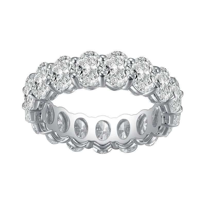 Oval full eternity diamond