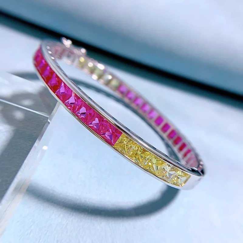 mix hot tone diamond stack bracelet