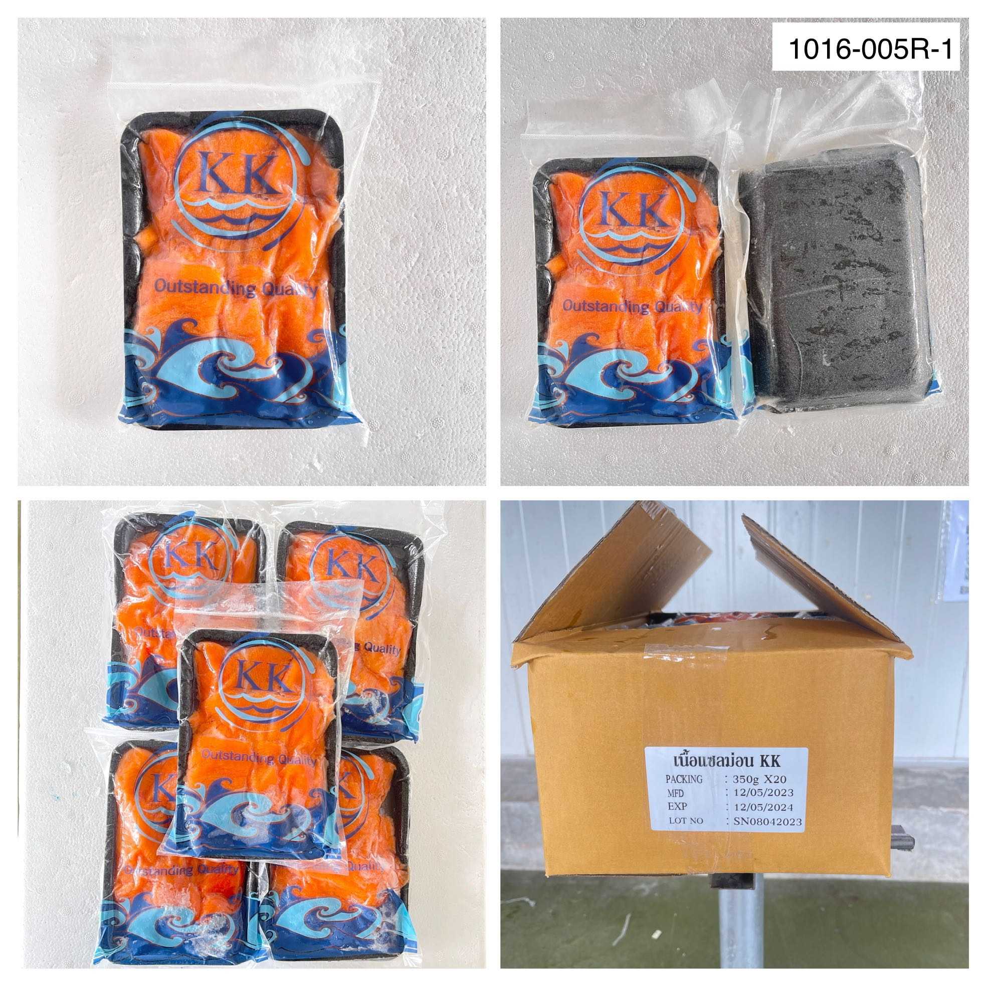1016-005R-1 ปลาแซลมอนเนื้อล้วน KK [20แพ็ค x แพ็ค 350 กรัม]