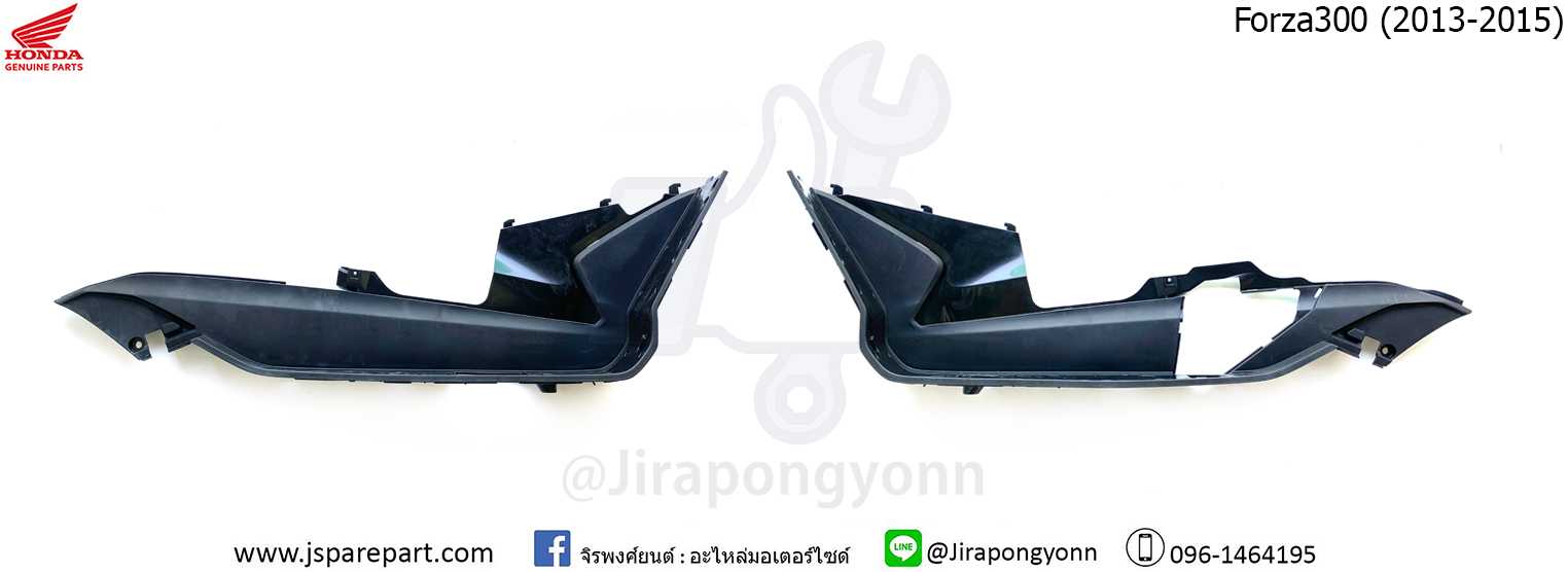แผ่นวางเท้า Forza300 ปี 2013 ถึงปี 2015 สีดำ แท้ ศูนย์ 64311-K04-930/64321-K04-930