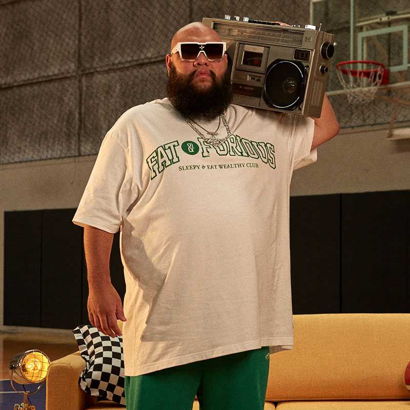 FAT & FURIOUS WEALTHY T- SHIRT (LA-231TSAFF01)