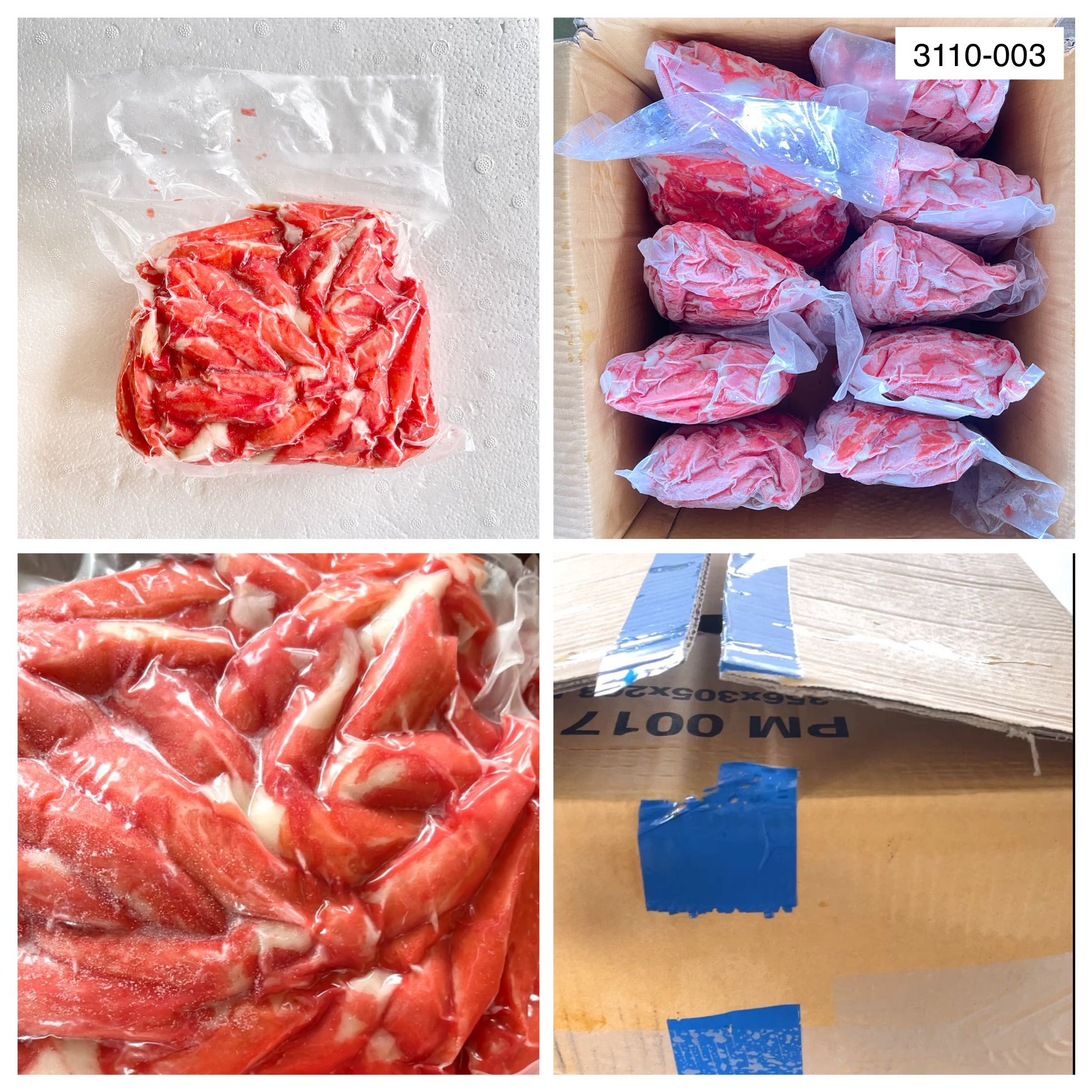 3110-003 ขาปูอลาสก้าสีแดง (10x1กก.)