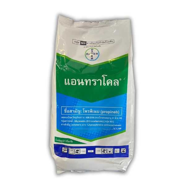 โรคพืช แอนทราโคล 1 กิโลกรัม โพรพิเนบ สารป้องกัน กำจัดรา พืชคุณภาพสูง เชื้อรา สารป้องกัน กำจัดเชื้อรา