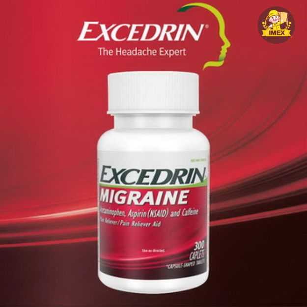 ยาบรรเทาอาการปวดไมเกรน  Excedrin Migraine 300 เม็ด