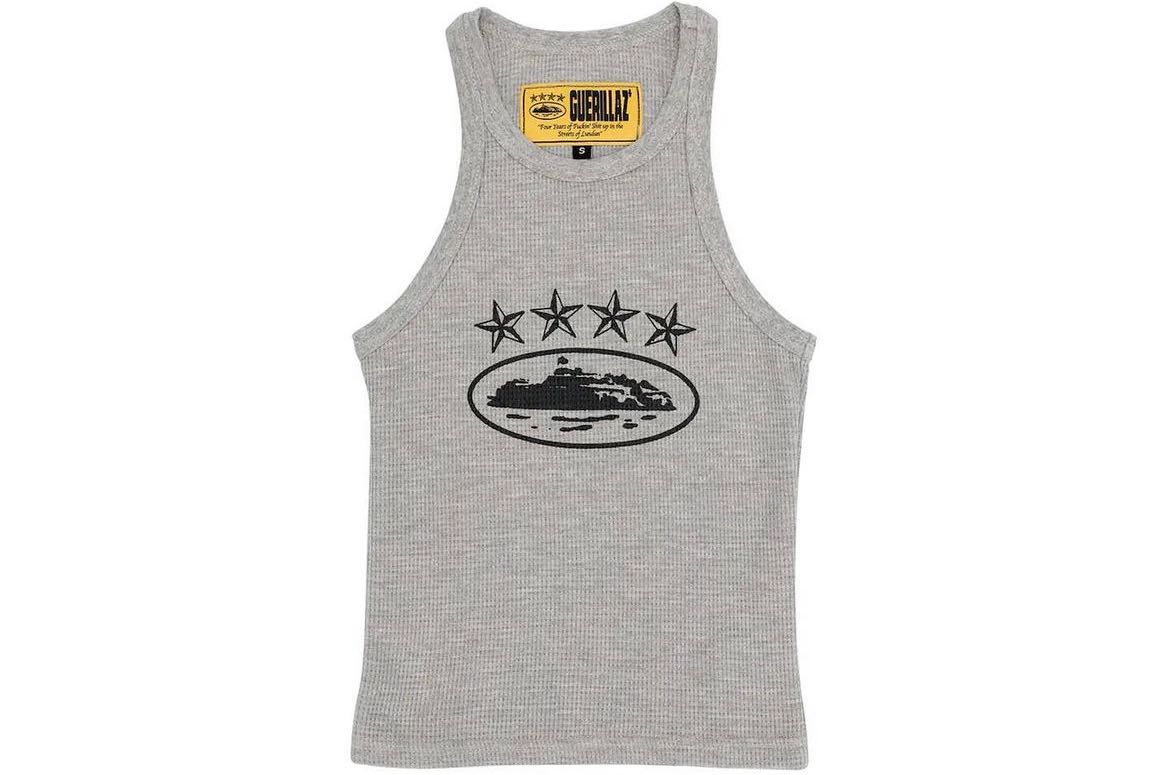 Corteiz 4Starz Alcatraz Womens Tank Top Grey