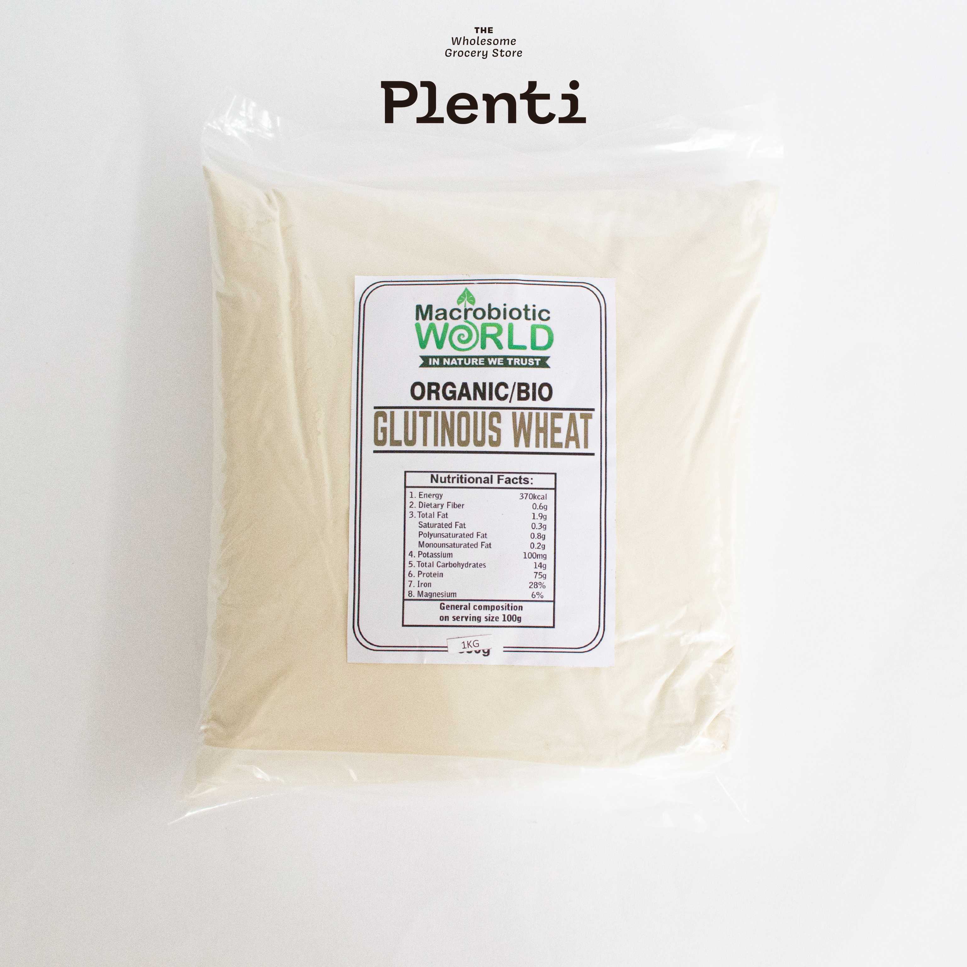 Organic Wheat Glutinous Flour MACROBIOTIC WORLD