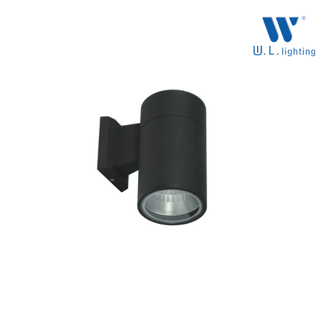 WL-SQ103-BK โคมไฟกระบอกผนัง 9 CM ส่องทางเดียวสีดำ