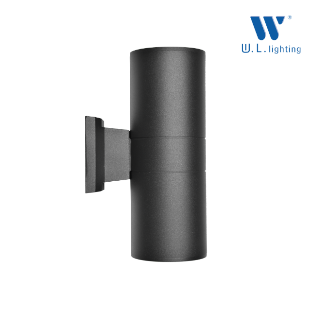 WL-SQ109-2XL-BK โคมไฟผนังทรงกระบอกส่อง 2ทางไซด์ 14 CM