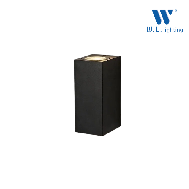 WL-B14-2-10W-BK-GU10 โคมไฟผนังภายนอก ใช้หลอด GU10x2
