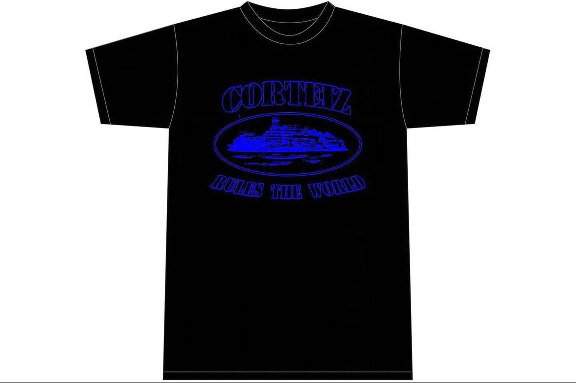 Corteiz Alcatraz T-shirt Black/Blue