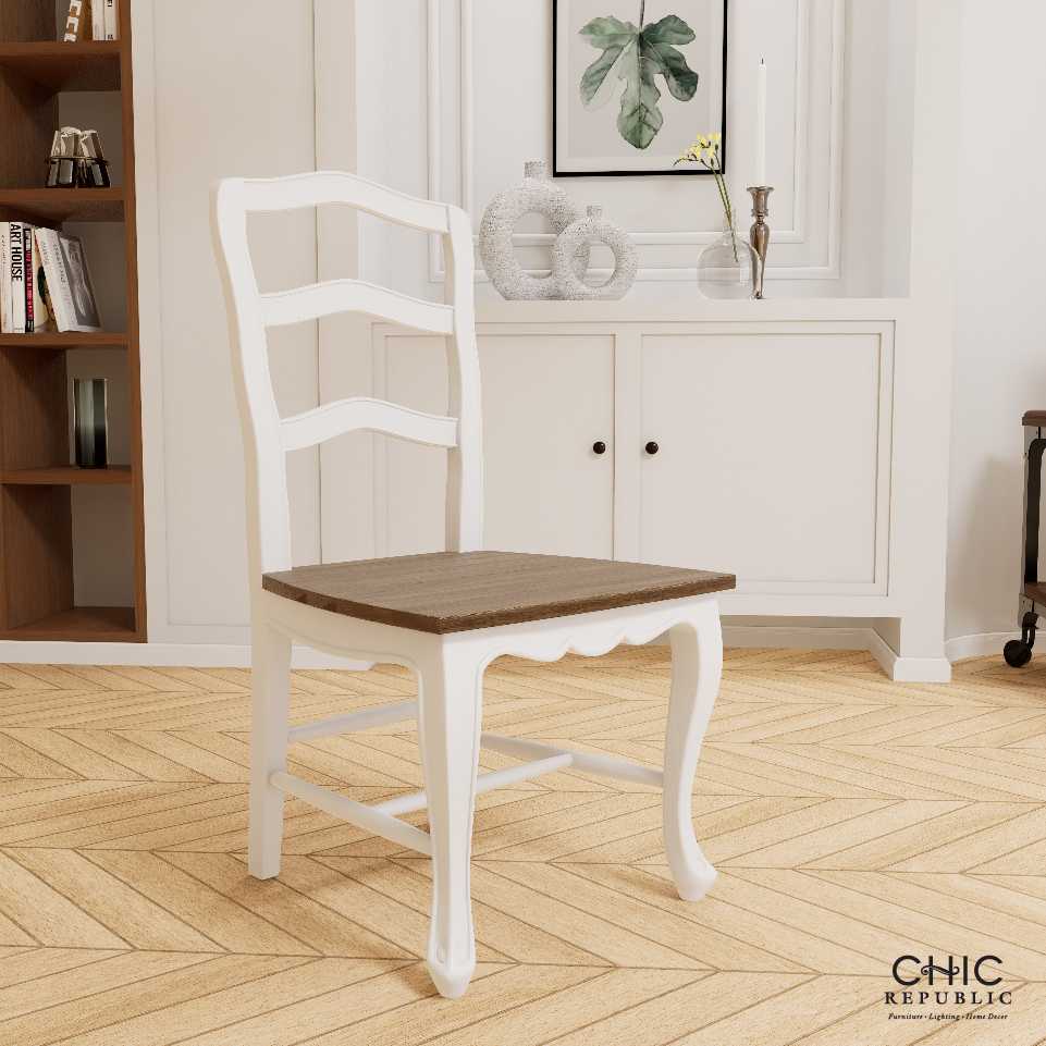 Chic Republic LOTHAIR เก้าอี้รับประทานอาหาร - สี ขาว