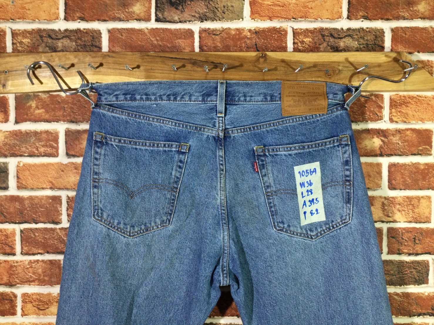 รหัส10569 Levi's551z Premium  BigE (ป้ายหนัง) Made in Vietnam เลขกระดุม5222 วัดจริง เอว36