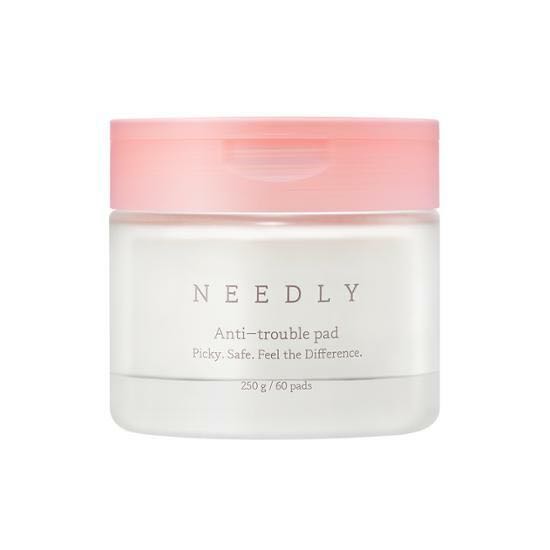 Needly Anti-trouble pad  แพดชมพู มี60แผ่น  โทนเนอร์สูตรใหม่ ลดสิว