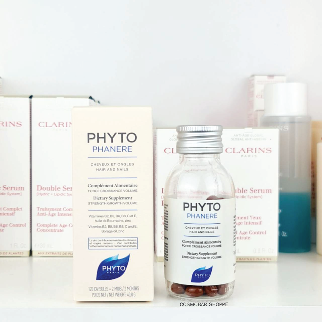 [หมดอายุ 05/2025] บำรุงเส้นผมเล็บ Phyto Paris - Hair and Nails Phytophanere 120 capsules.