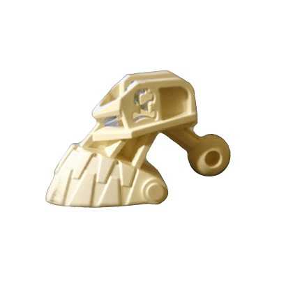 Bionicle Head Connector Block (Piraka) with Glow In Dark Teeth Pattern