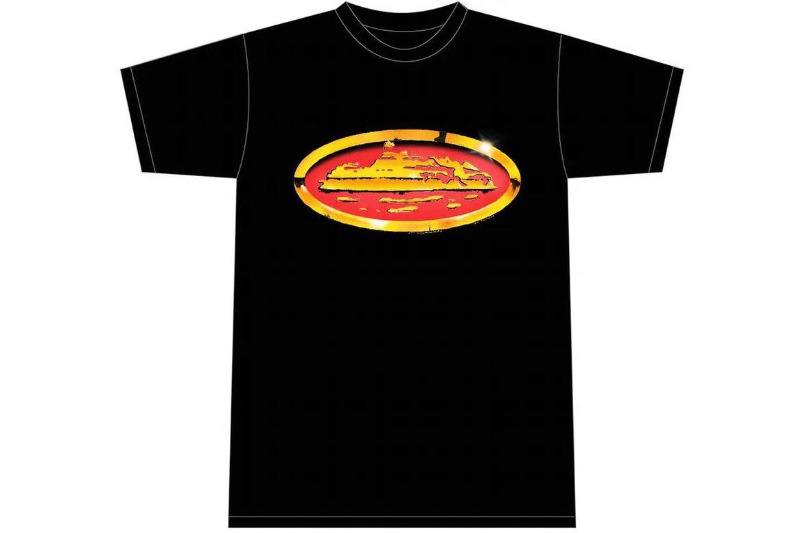 Corteiz Shiny Alcatraz T-shirt Black