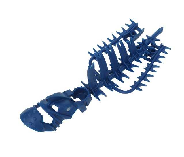 Dark Blue Bionicle Piraka Spine Flexible with Mask and Arm Covers, Vezok