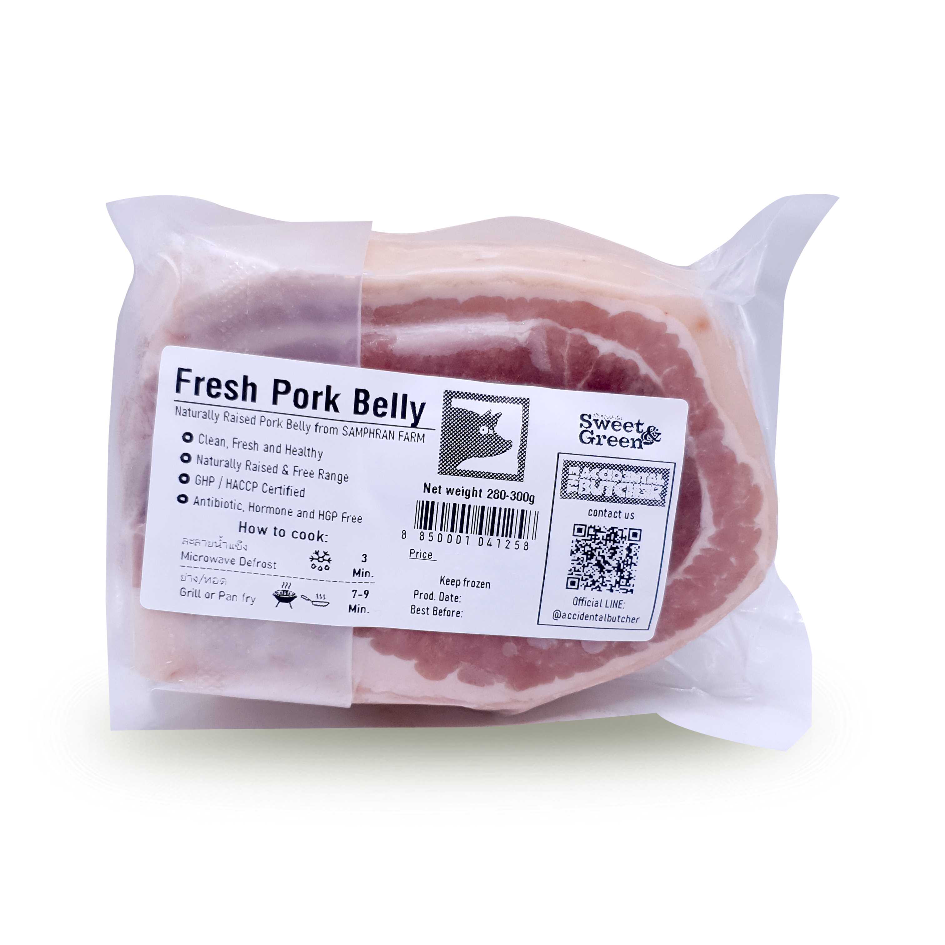 TAB Fresh Pork Belly Best Before 30/08/2025