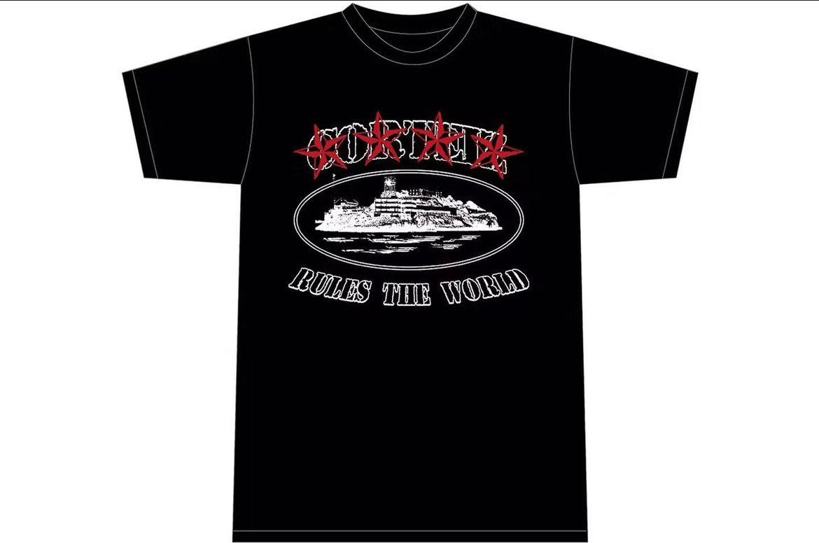 Corteiz 4Starz Alcatraz T-shirt Black