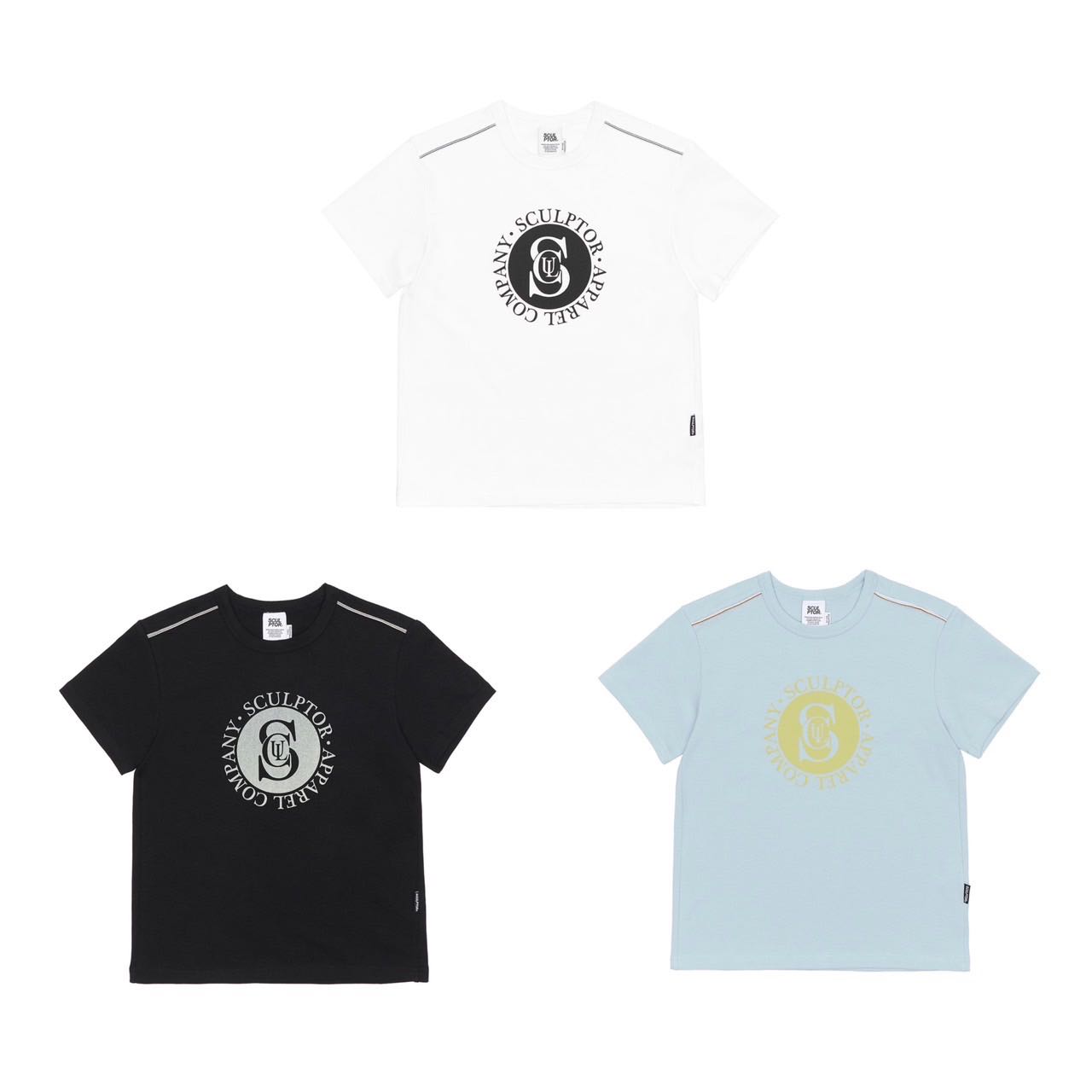 ★SCULPTOR★ Varsity Logo Tee Pale Blue SC22S227BL MUSINSA | SCULPTOR Varsity Logo Tee Pale Blue
