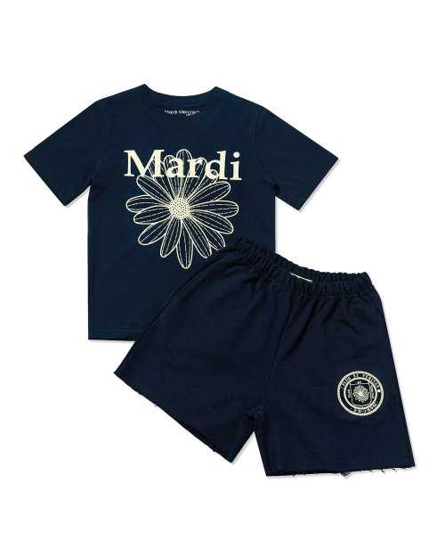 Mardi Flower T-Shirt & Short Set