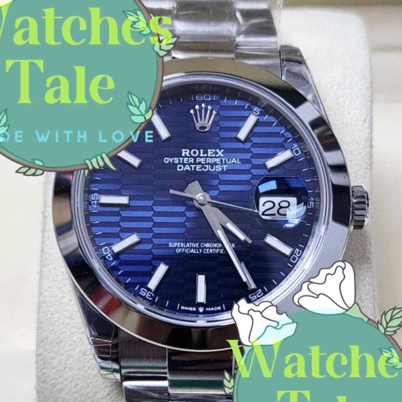 Rolex Datejust 41mm. Blue Motif Oyster Ref.126300 VSF 