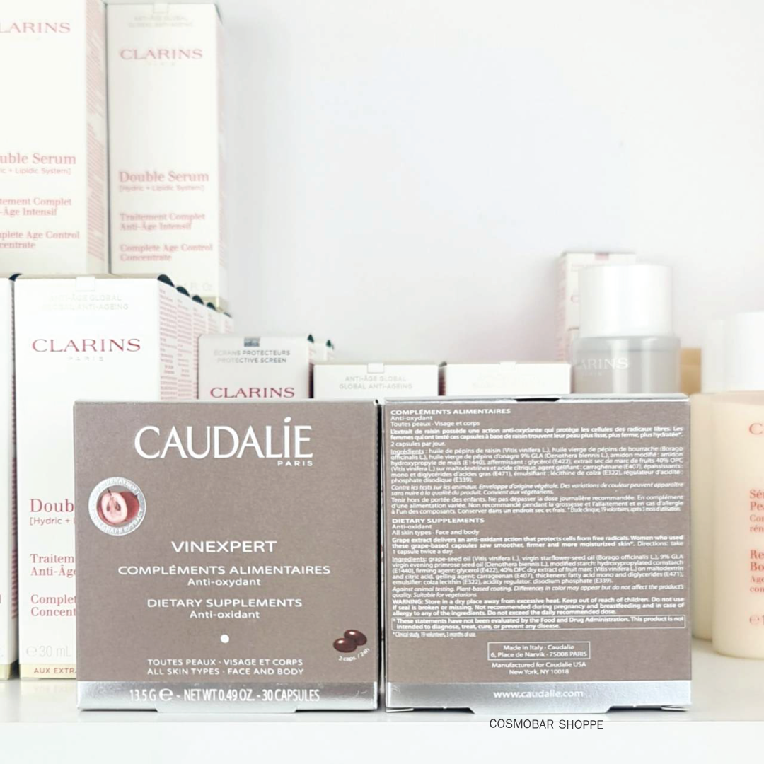 [หมดอายุ 09/2025] ช่วยให้ผิวใส Caudalie - Vinexpert Dietary Supplements 30 capsules.