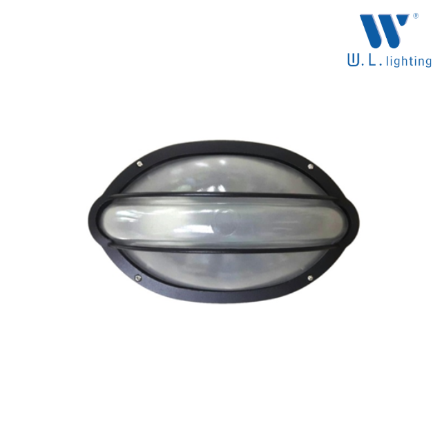 WL-GH019-1L-BK โคมไฟกิ่งภายนอกสีดำแก้วขุ่น E27x1