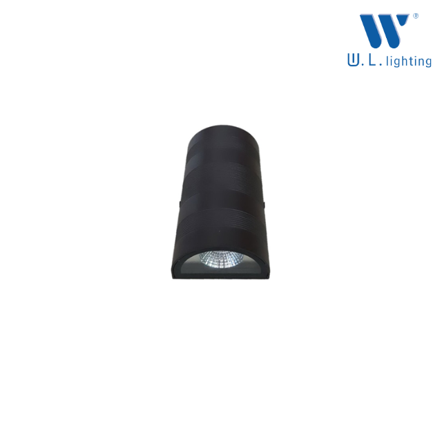 WL-B05-10W-BK โคมไฟภายนอกแบบครึ่งวงกลม LED 10 วัตต์ สีดำ 3000K/6400K