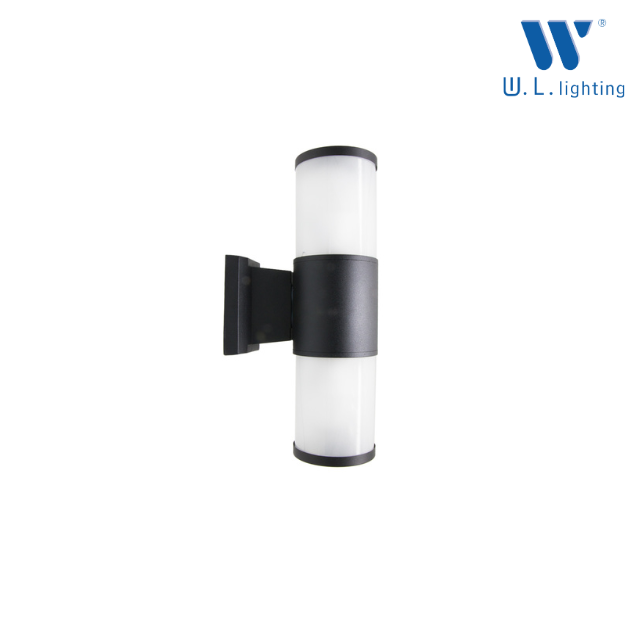 WL-U004-BK  โคมไฟกิ่งติดผนังภายนอกสีดำ 2 ทาง