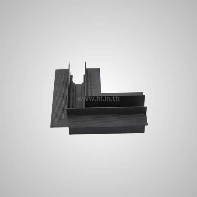 HL-203-L-CORNER-BK ตัวต่อเข้ามุม L รางแมกเนติก