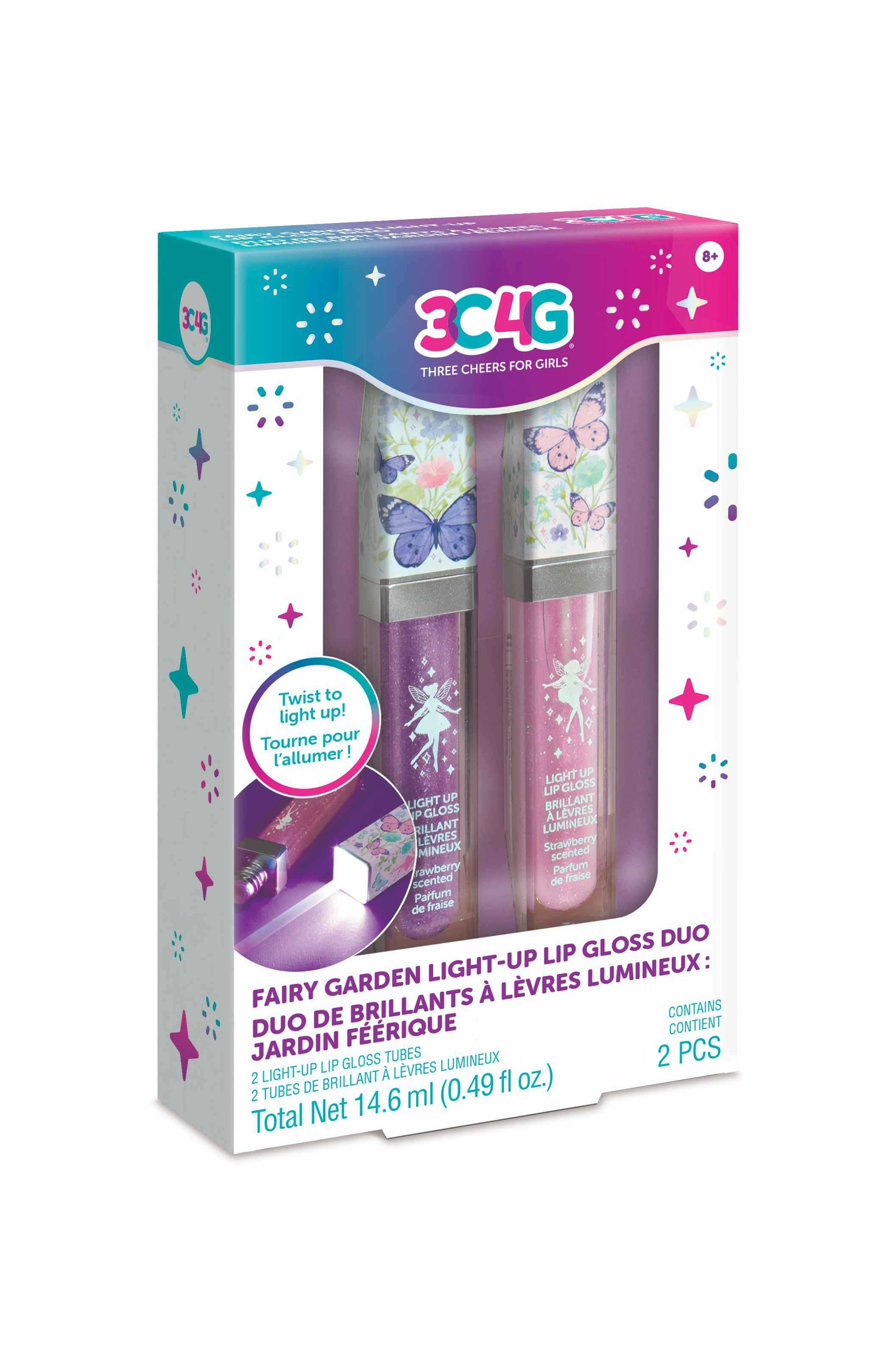 MIR10059 3C4G FAIRY GARDEN LIGHT-UP LIP GLOSS DUO เซ็ตลิปกลอส  2 ชิ้น แฟรี่การ์เด้น