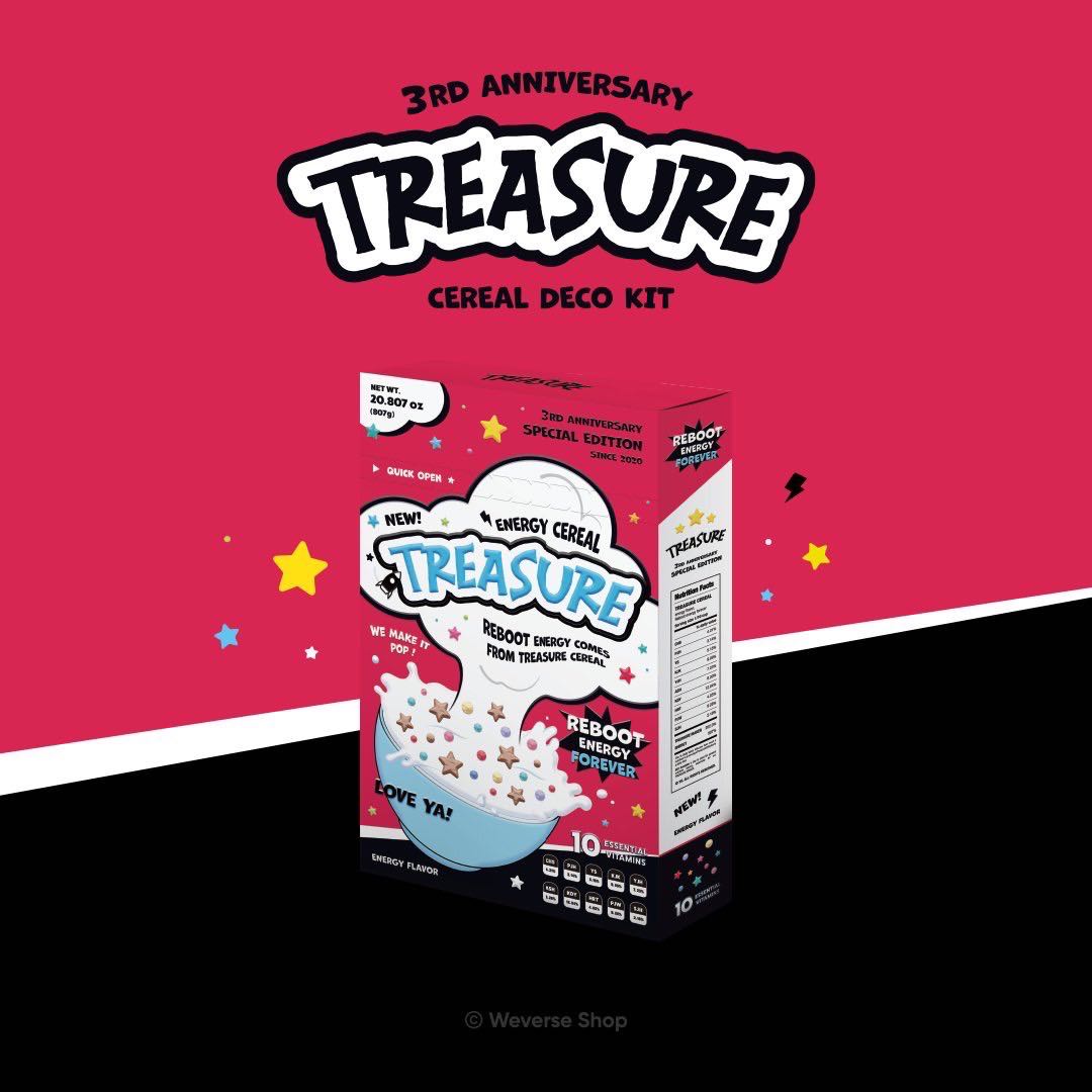 TREASURE   2023 DEBUT ANNIVERSARY CEREAL DECO KIT