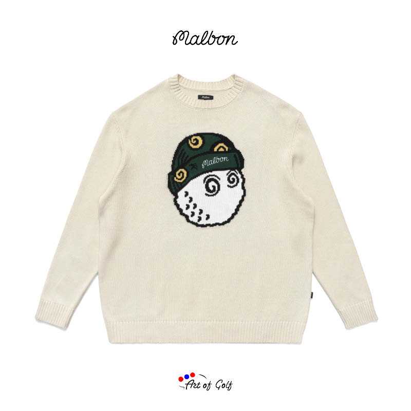 Malbon Wiz Knit Sweater (Cloud Cream) สินค้าใหม่ แท้ 100%