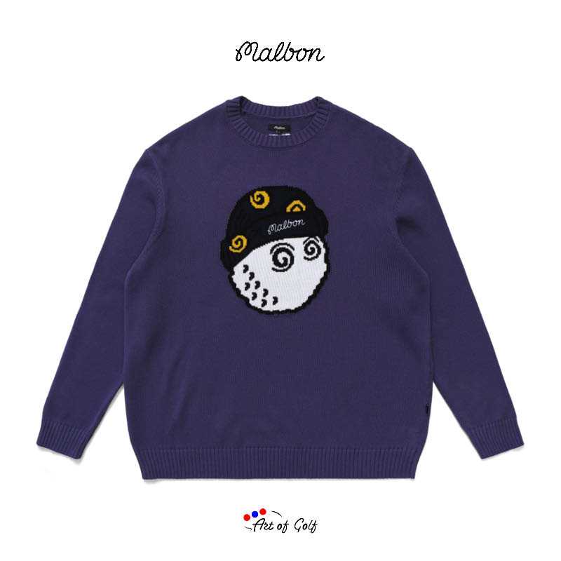Malbon Wiz Knit Sweater (Purple) สินค้าใหม่ แท้ 100%