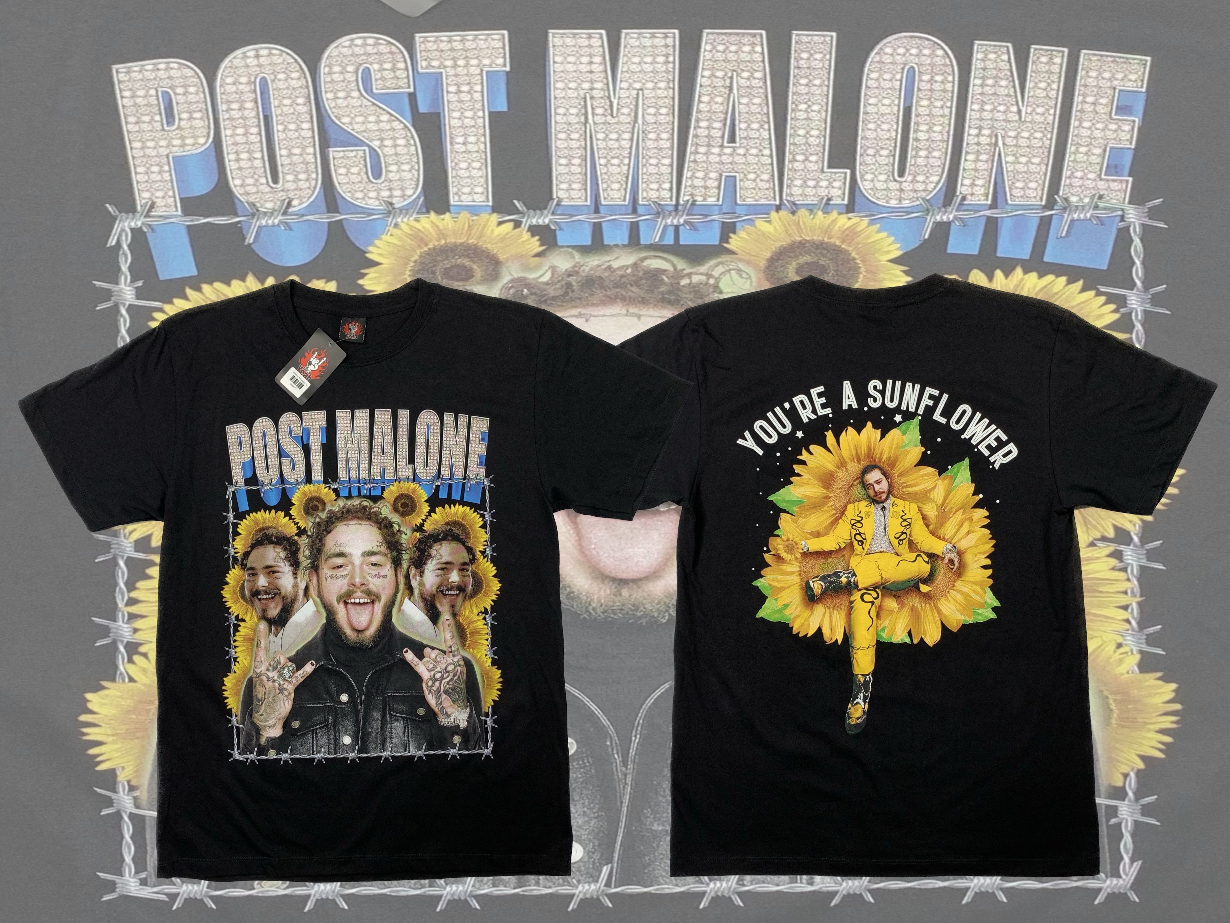 เสื้อศิลปินวินเทจ Post malone(Rock yeah)