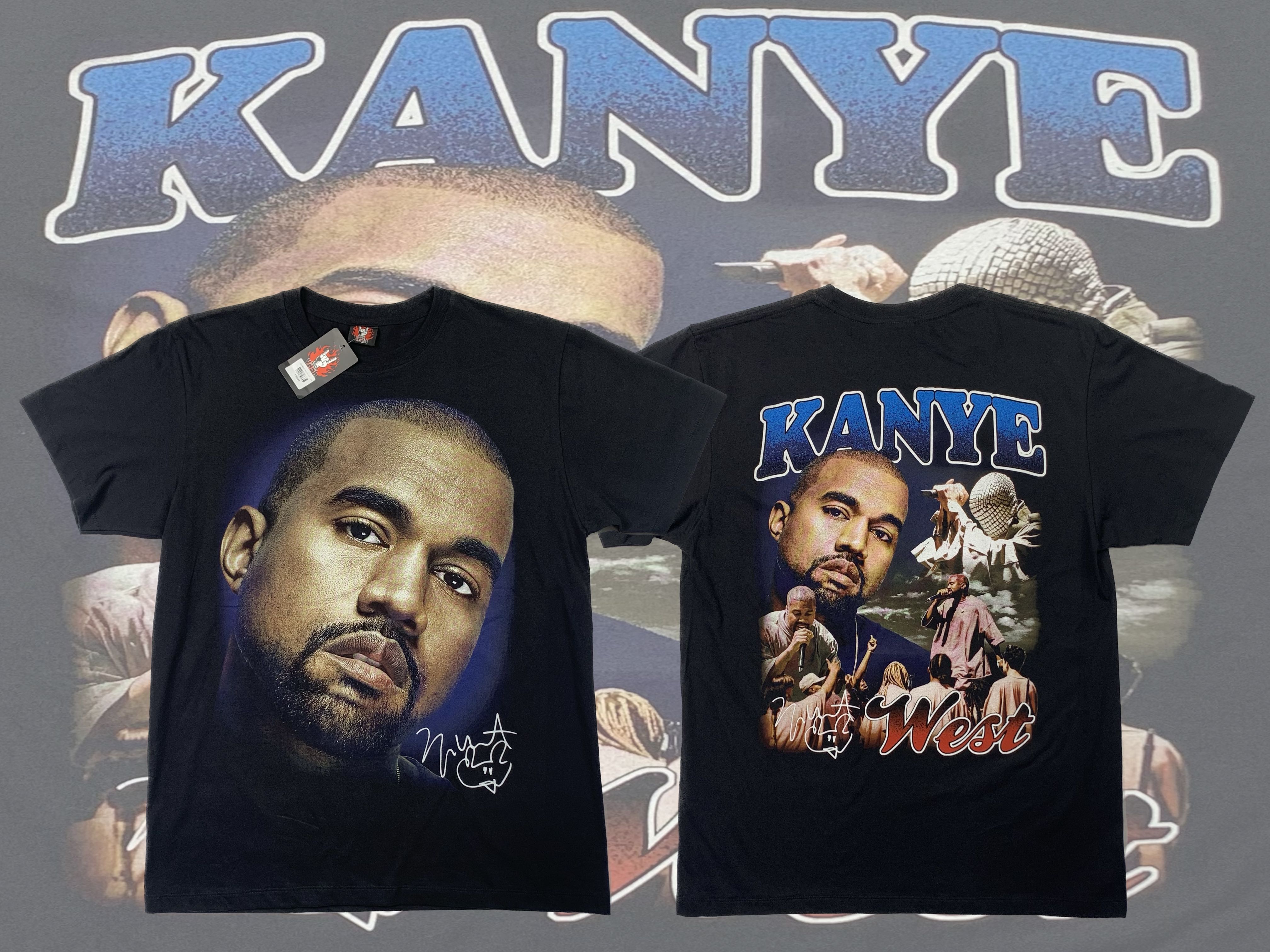 เสื้อศิลปินวินเทจ Kanye (Rock yeah)