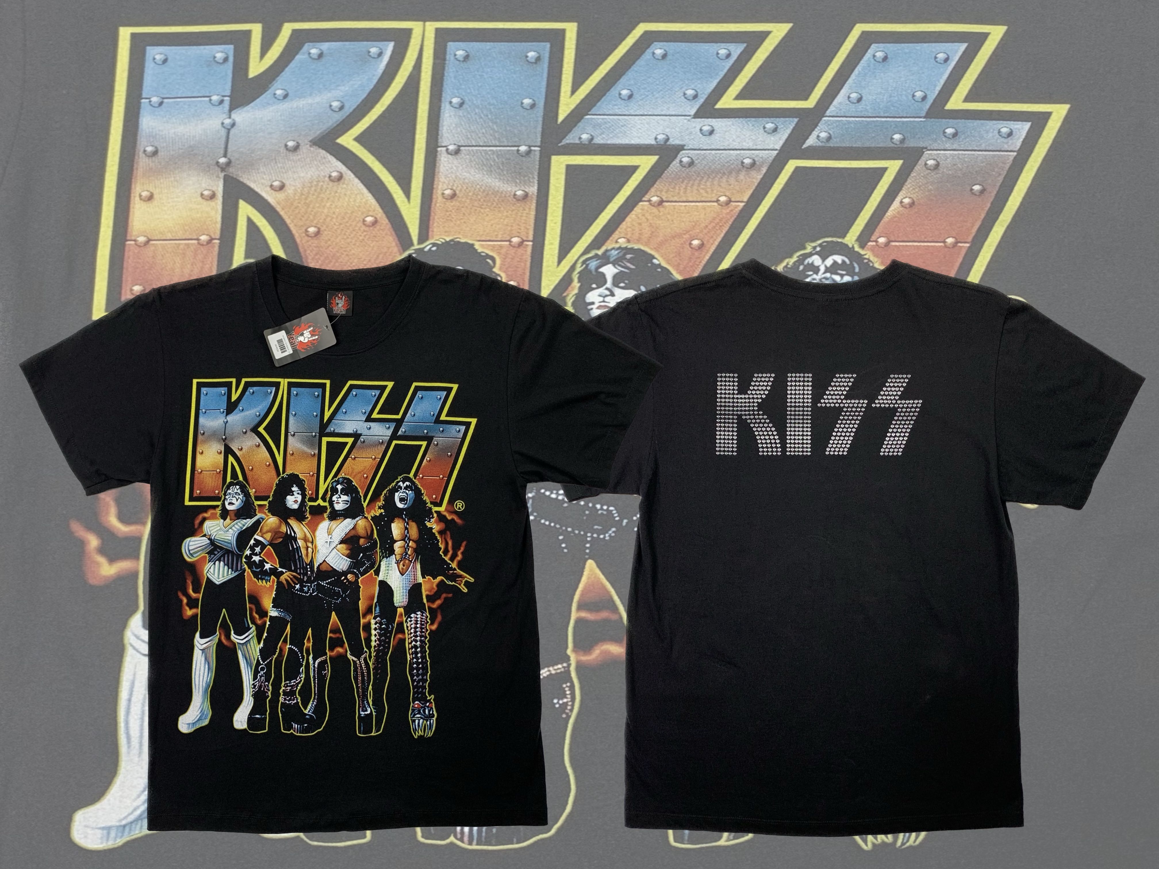 เสื้อวงวินเทจ KISS (Rock yeah)