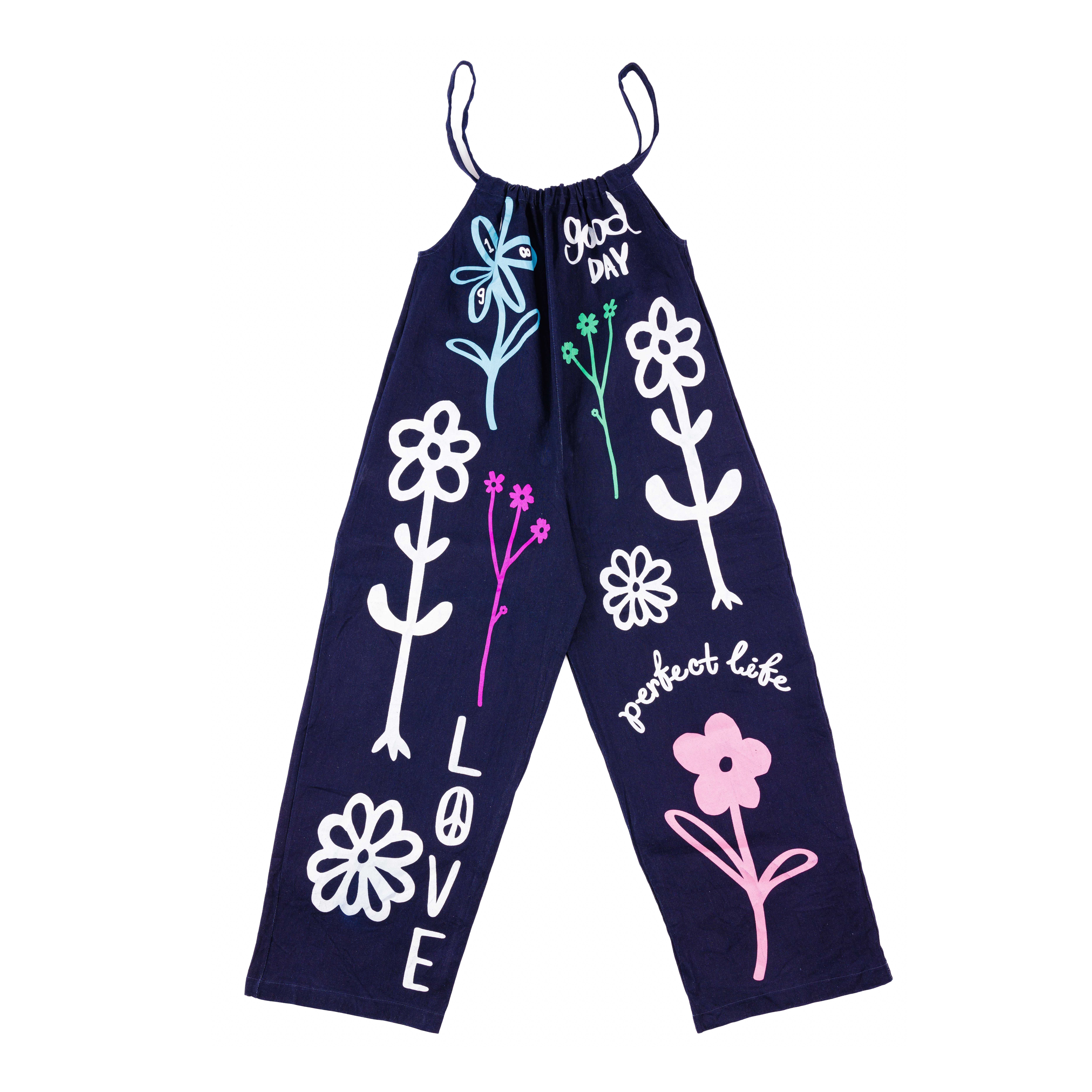 BS0201  Denim Jumpsuit LOVE