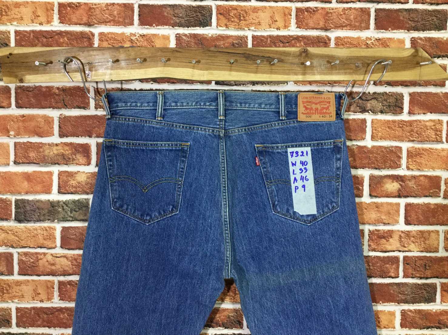 รหัส7321 Levi's505  Made in LESOTHO เลขกระดุม3405 วัดจริง เอว40