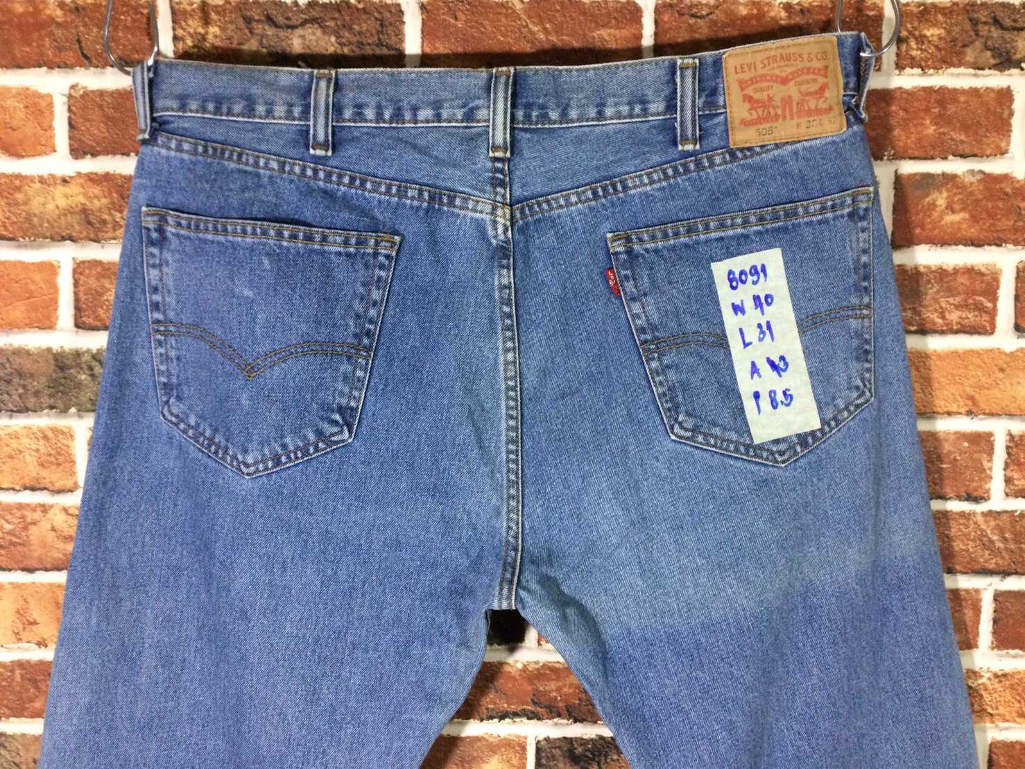 รหัส8091 Levi's505  Made in Maxico  เลขกระดุม4002 วัดจริง เอว40