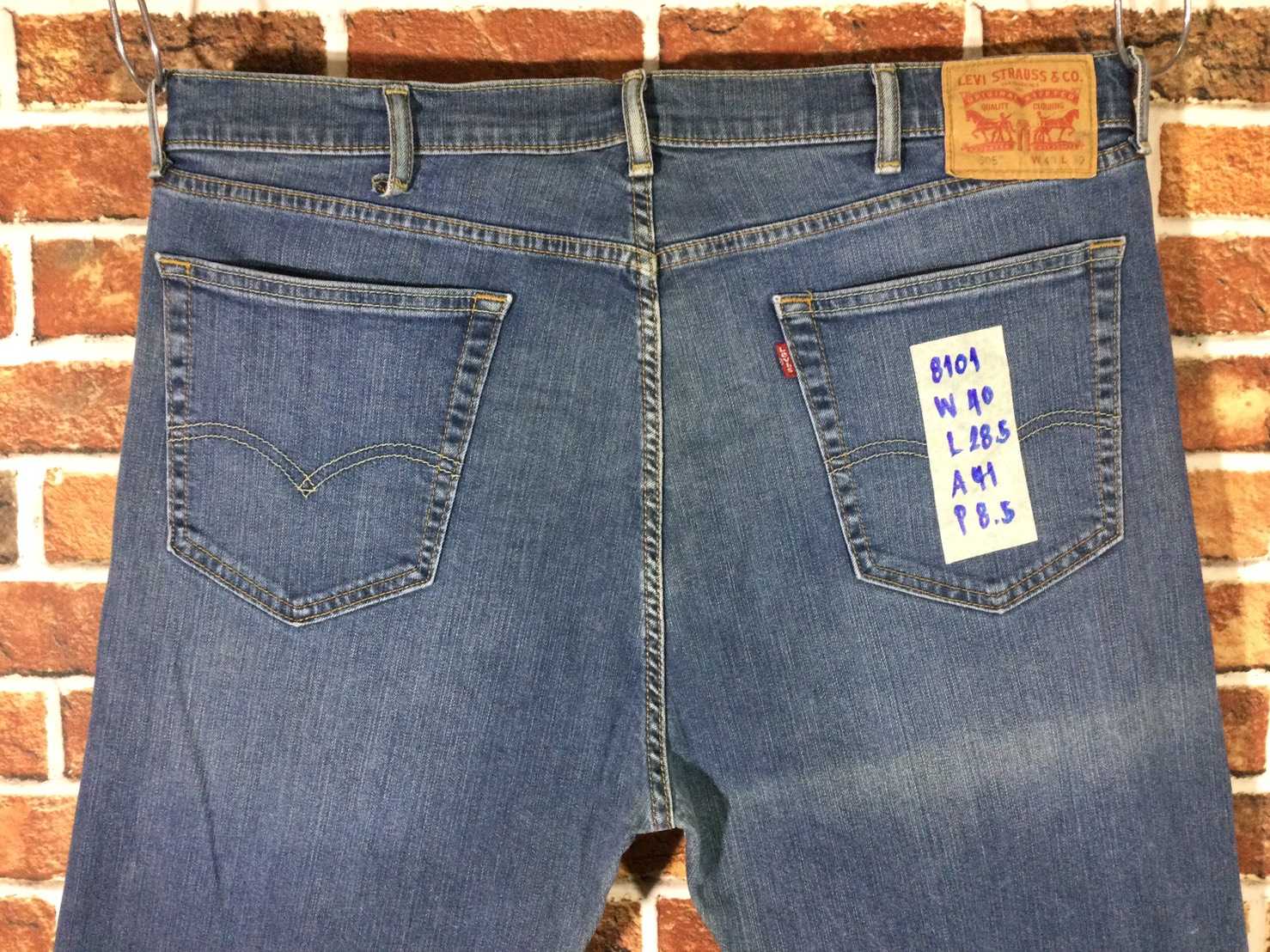 รหัส8101 Levi's505 ตรงป้าย  Made in Pakistan เลขกระดุม4309 วัดจริง เอว40