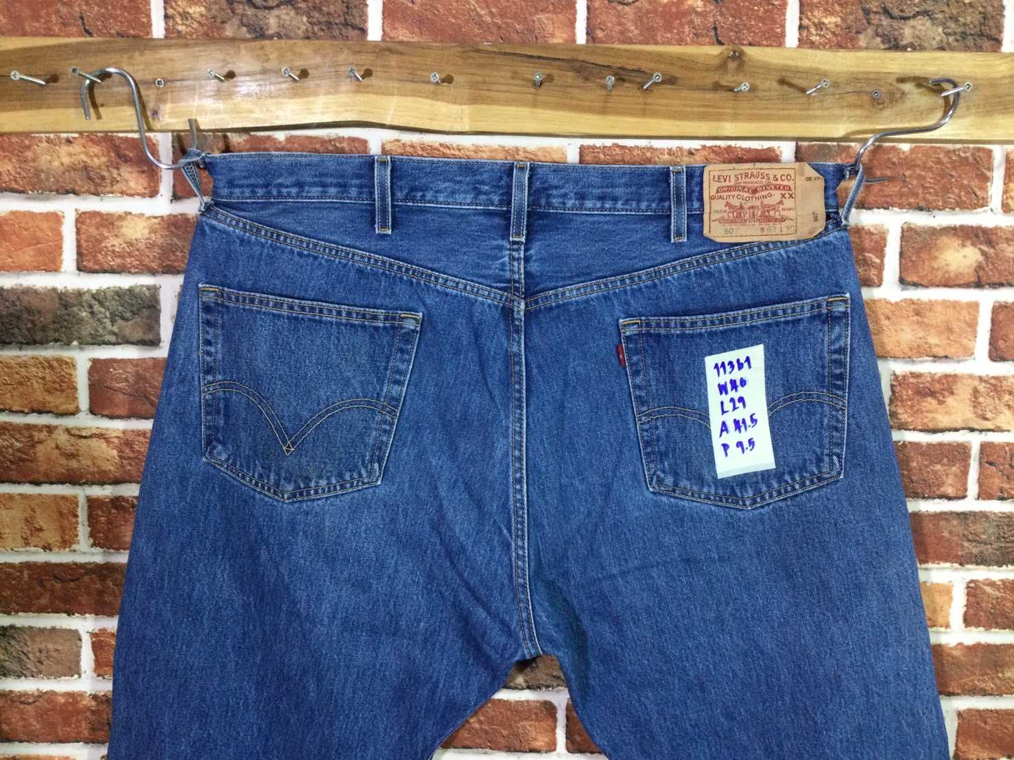รหัส11361 Levi's501 Made in Dominican เลขกระดุม333 วัดจริง เอว40
