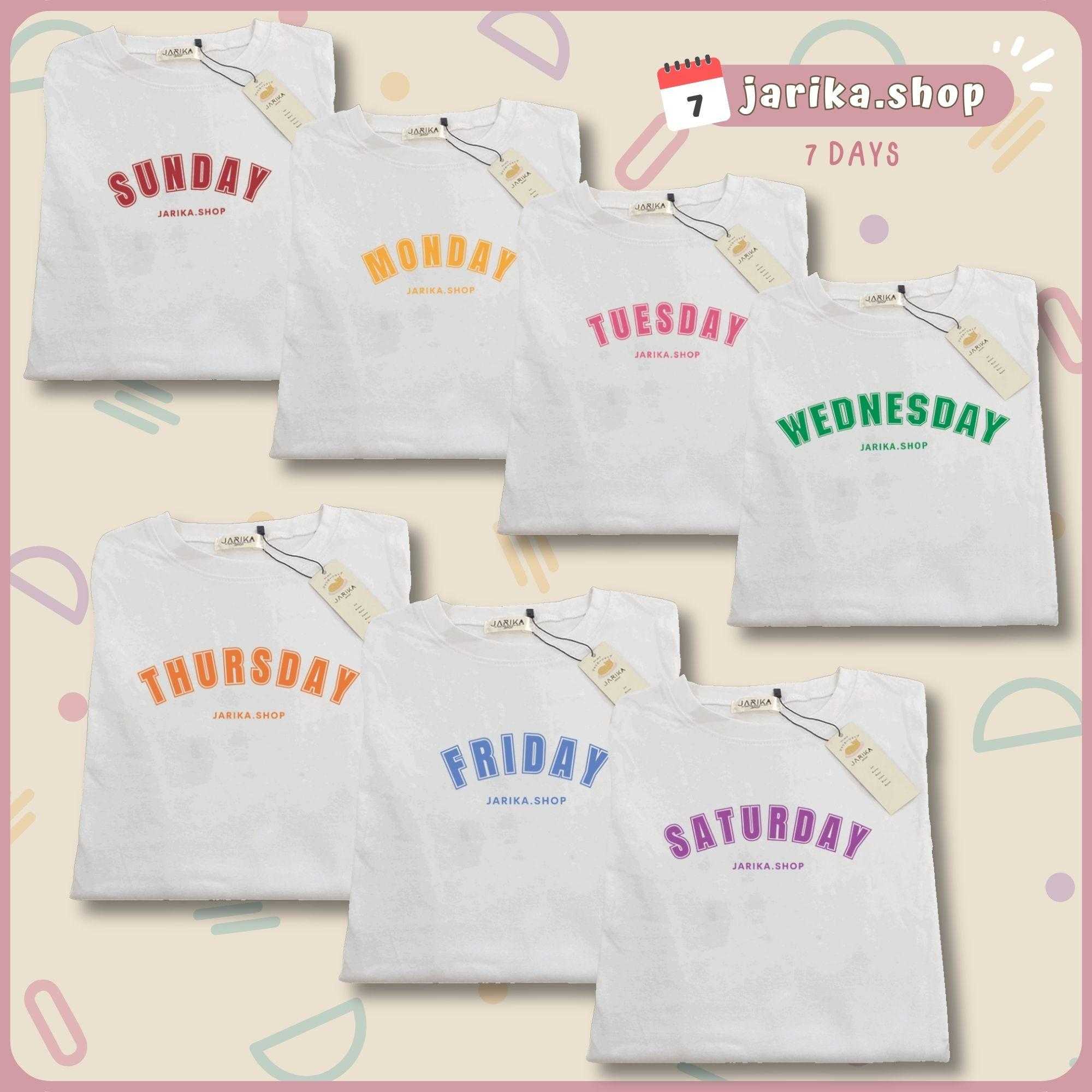 Jarika.shop - เสื้อยืดลาย Seven Days ( งานป้าย.. Jarika ) ( จ186 )