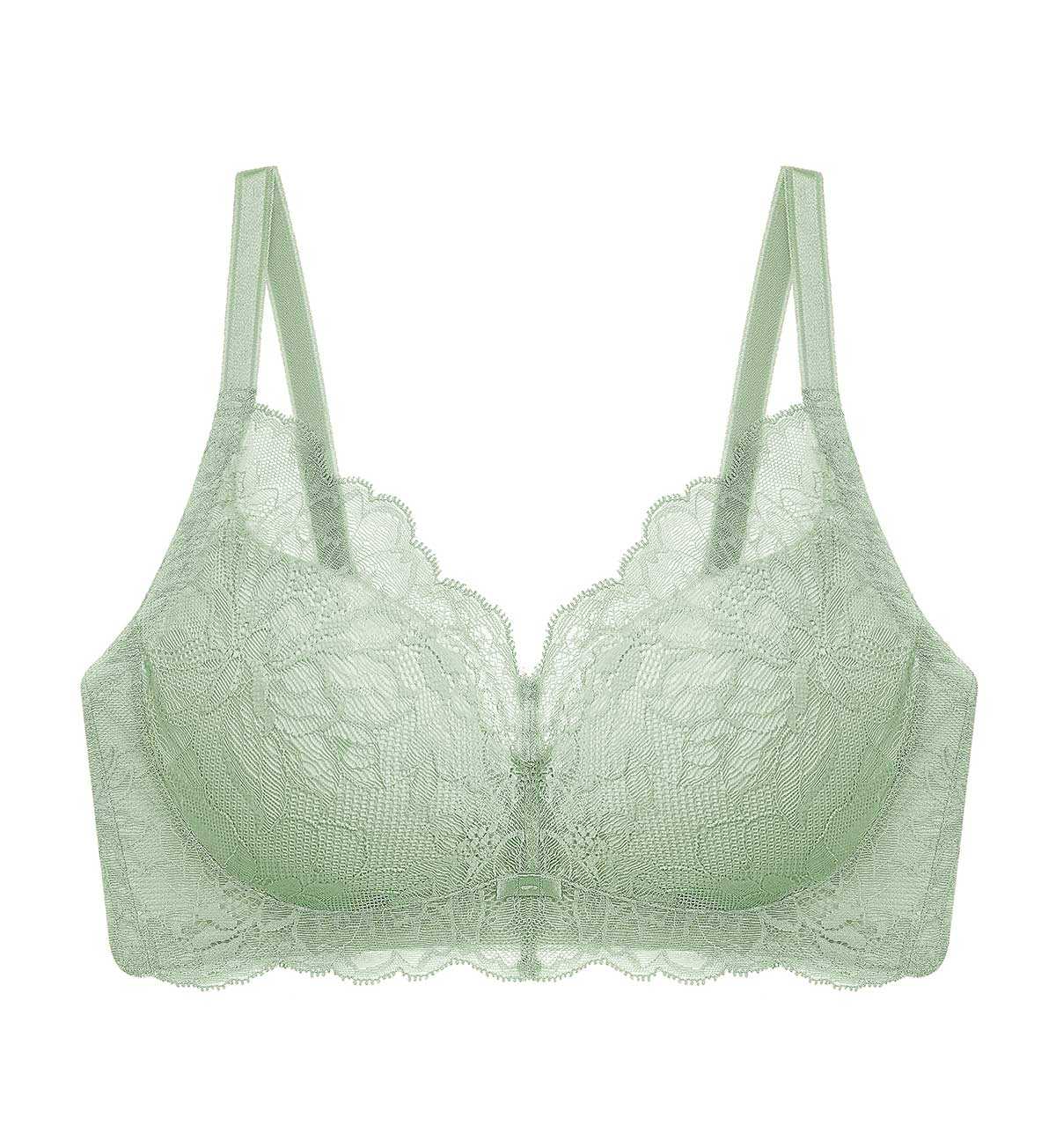 Bargain Triumph 10213338 Natural Elegance Sleek P 1773  เสื้อในไม่มีโครงเก็บกระชับ สีเขียว