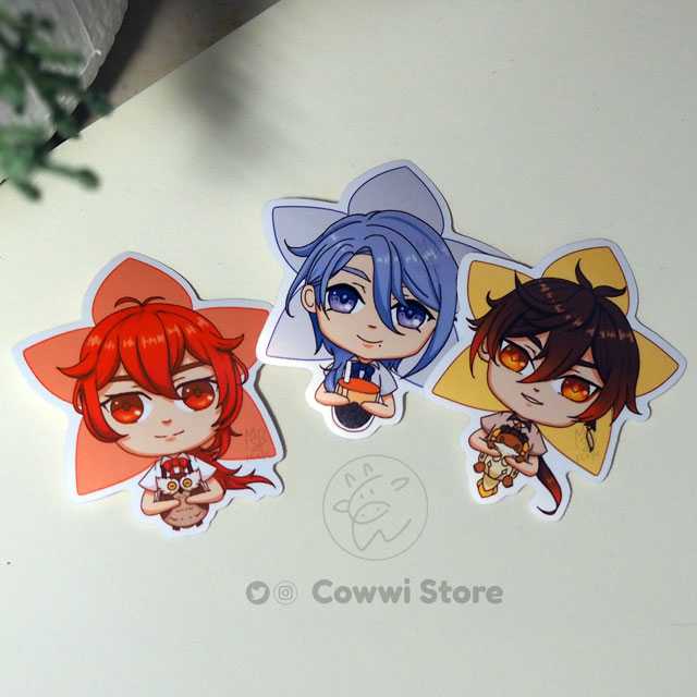 Sticker Dicut 6 cm - Genshin