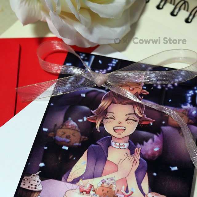 Cowwi Postcard - HNY (Pearly)